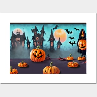 A Hauntingly Cute Halloween Photo Posters and Art